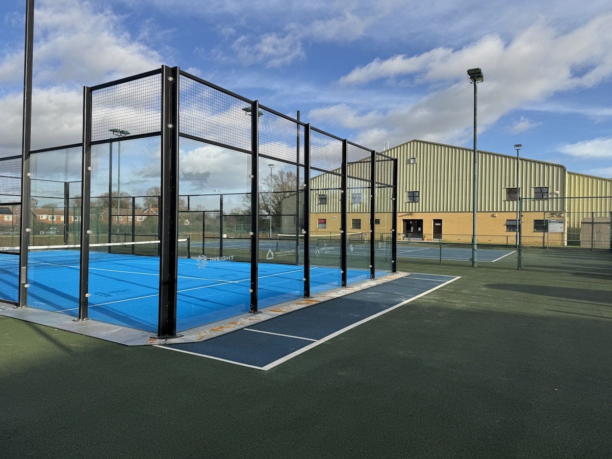 Outdoor paddle and tennis courts at Ipswich Sports Club